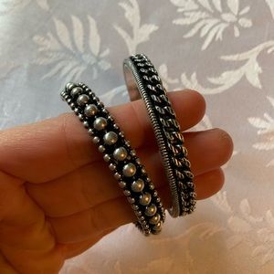 Dannijo Silver Bangle Bracelets